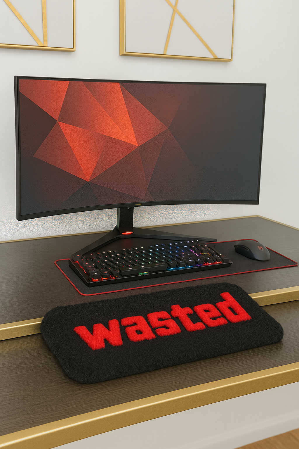 Wasted (GTA Themed keyboard rug)